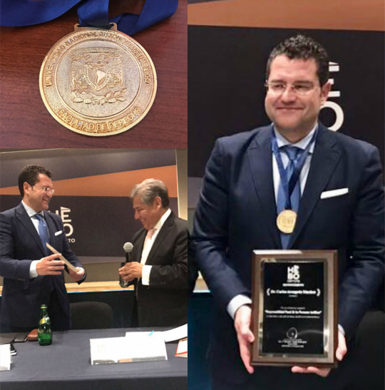 Carlos Aránguez recibe la medalla “Iustitia e ius”