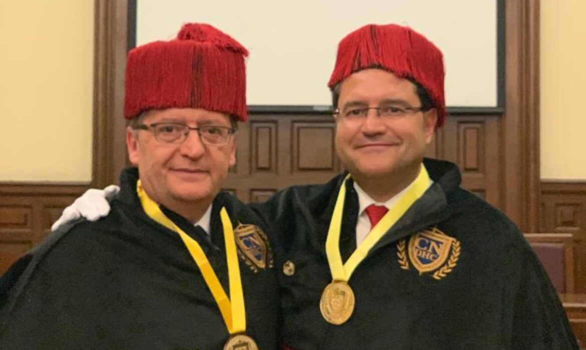 Carlos Aránguez y Miguel Olmedo nombrados Doctor Honoris Causa por el Claustro de Doctores de México
