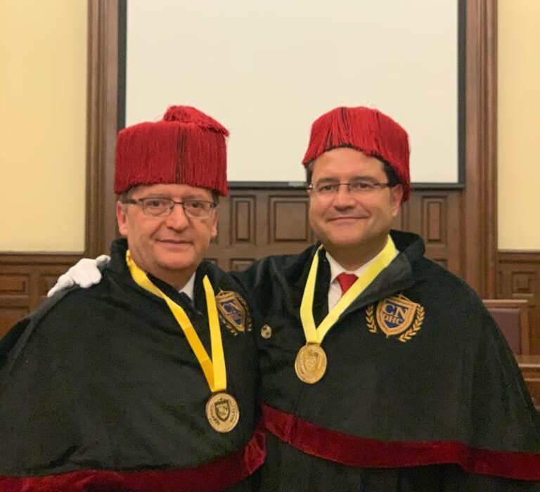 Carlos Aránguez y Miguel Olmedo nombrados Doctor Honoris Causa por el Claustro de Doctores de México