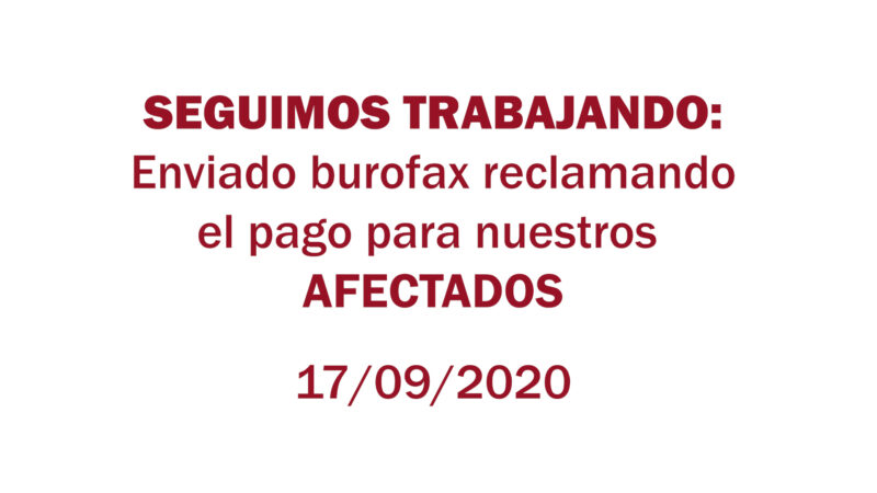 Estafa Arbistar: Enviado burofax reclamando el pago para nuestros afectados