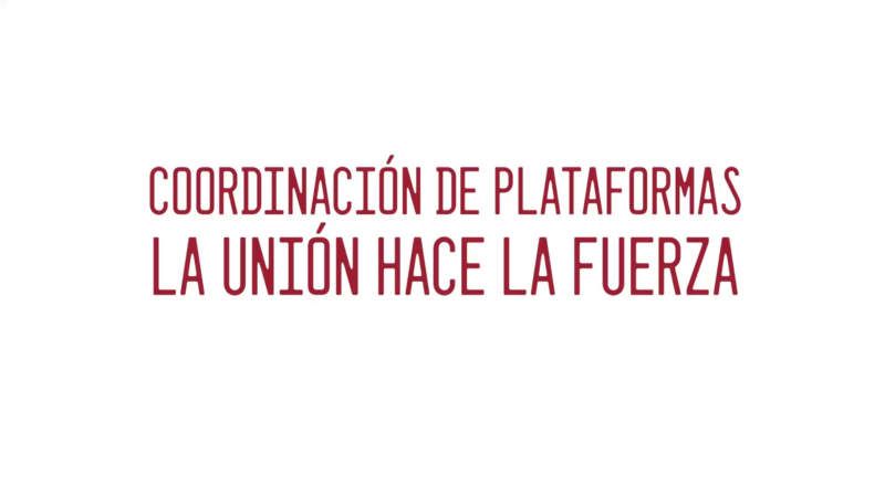 Coordinación de plataformas: La unión hace la fuerza
