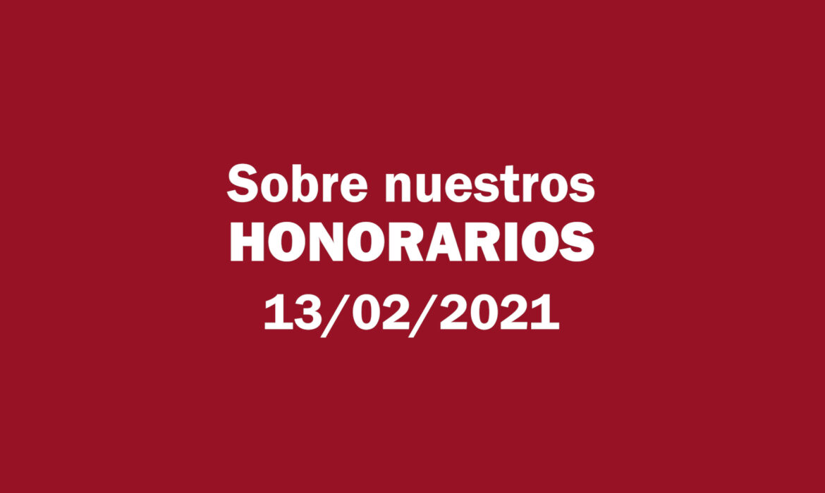 Estafa Nimbus: Sobre nuestros honorarios