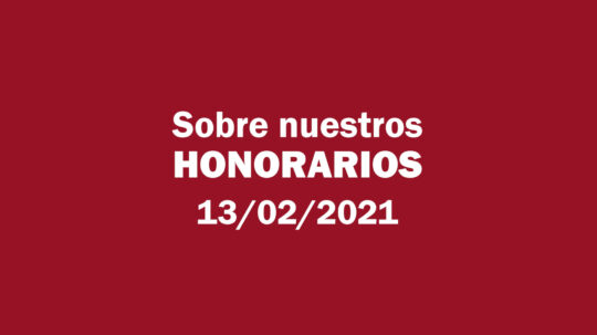Estafa Nimbus: Sobre nuestros honorarios