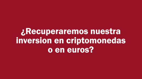 Estafa Nimbus: ¿Se recuperará lo invertido en Bitcoins o en Euros?