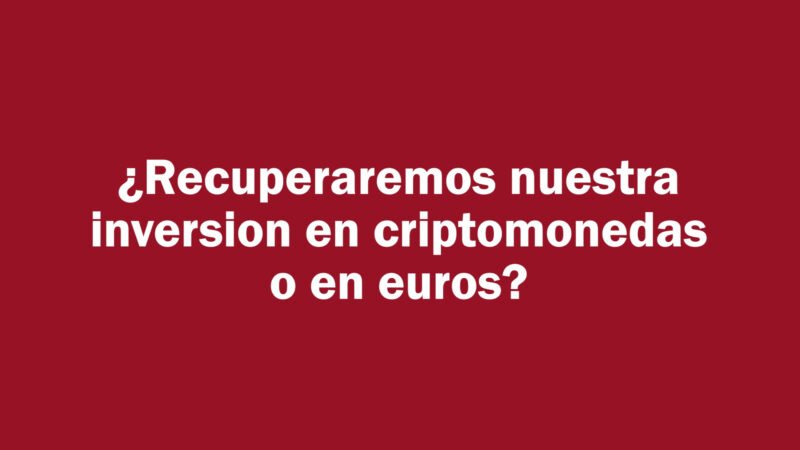 Estafa Nimbus: ¿Se recuperará lo invertido en Bitcoins o en Euros?