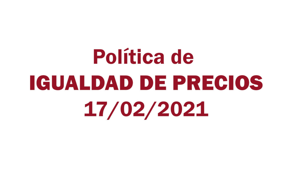 Estafa Arbistar: Política de igualdad de precios