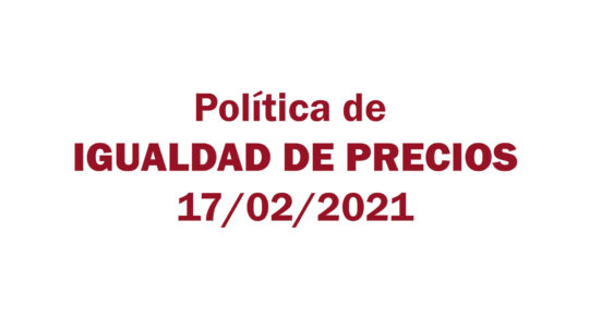 Estafa Arbistar: Política de igualdad de precios