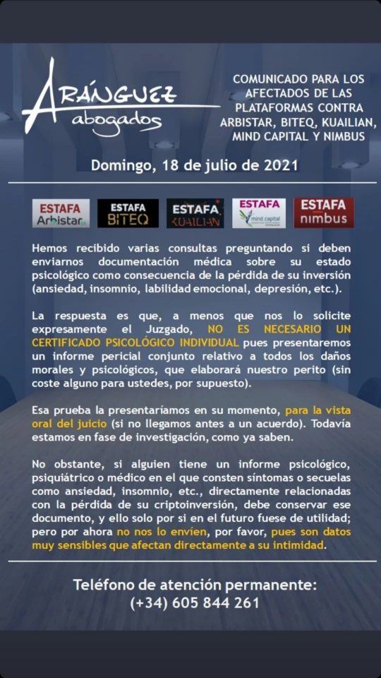 Boletín del domingo, 18 de julio de 2021