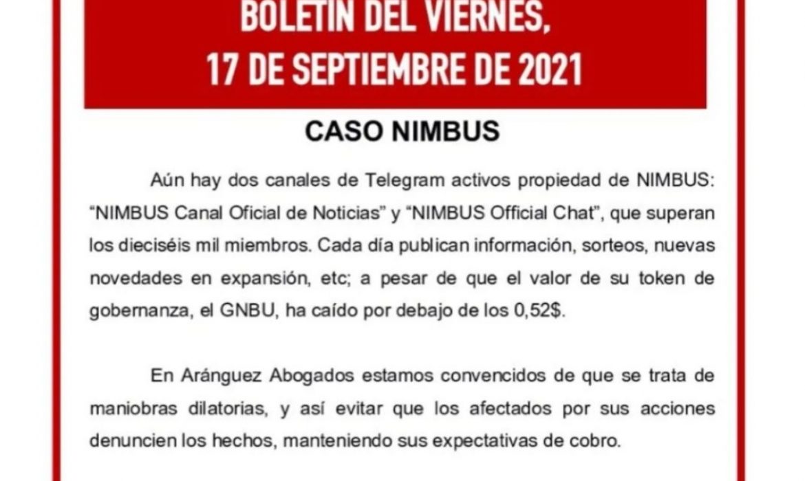 Boletín del viernes, 17 de septiembre de 2021