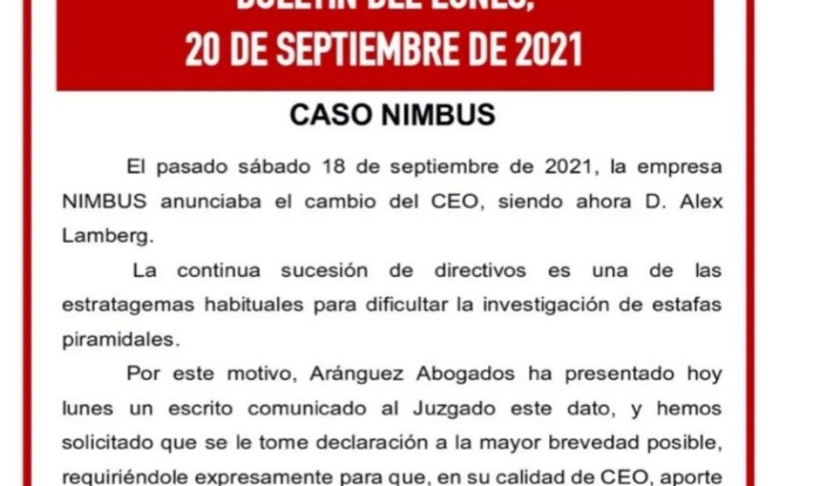 Boletín del lunes, 20 de septiembre de 2021