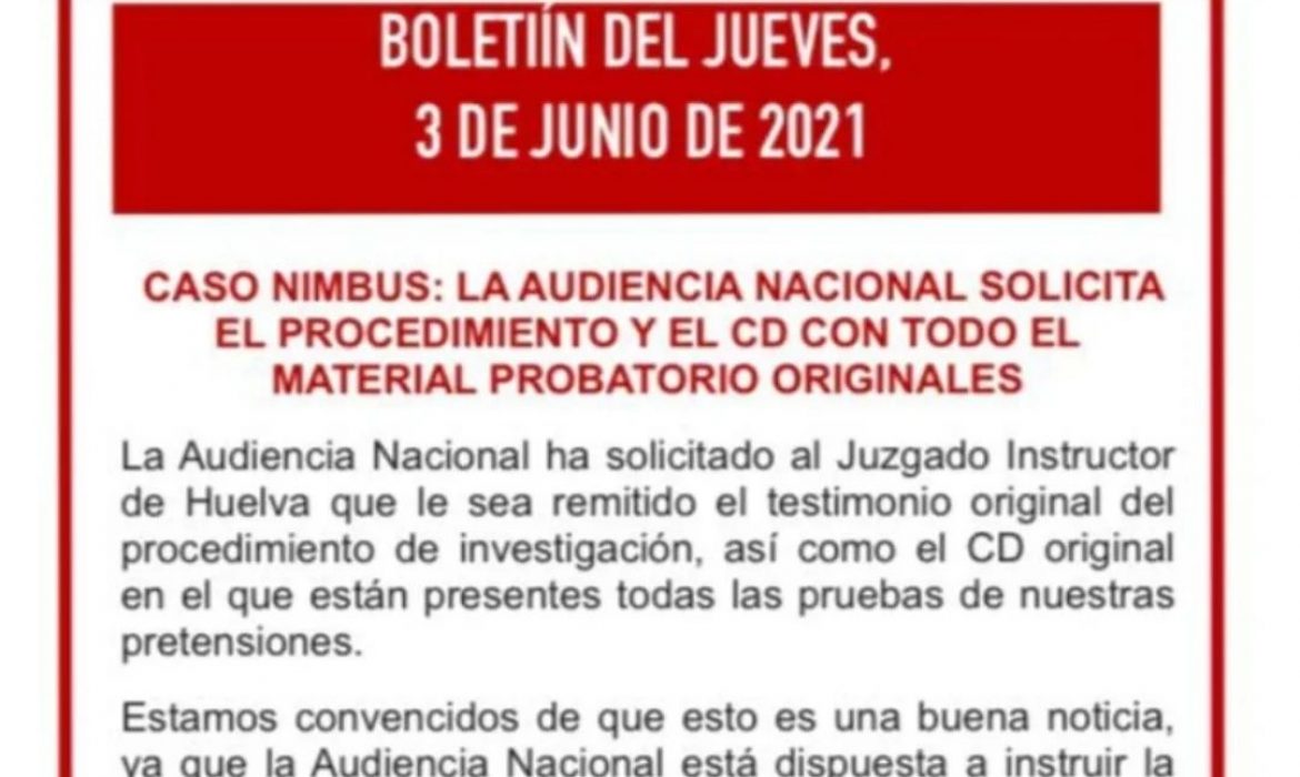 Boletín del jueves, 3 de junio de 2021