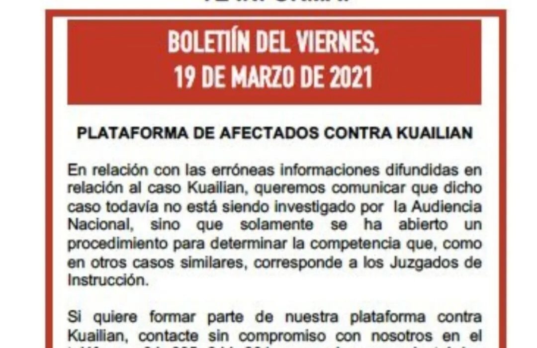 Boletín del viernes, 19 de marzo de 2021