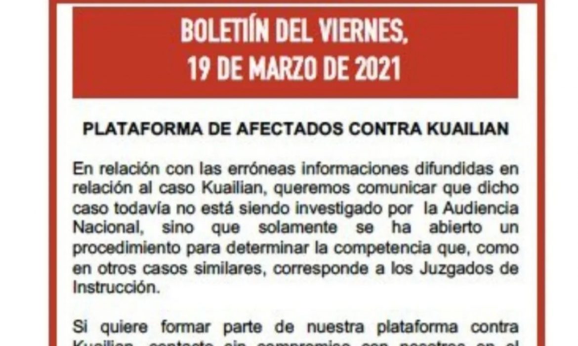 Boletín del viernes, 19 de marzo de 2021