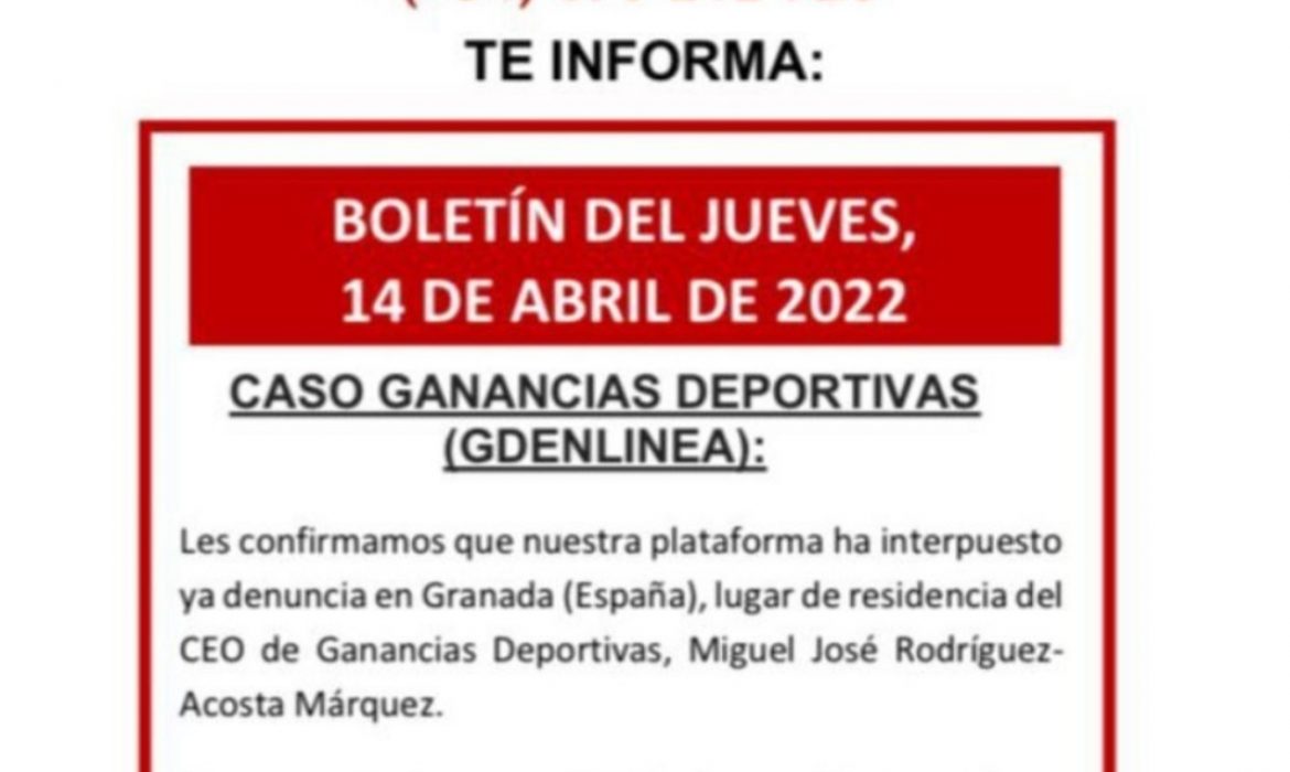 Boletín del jueves, 14 de abril de 2022