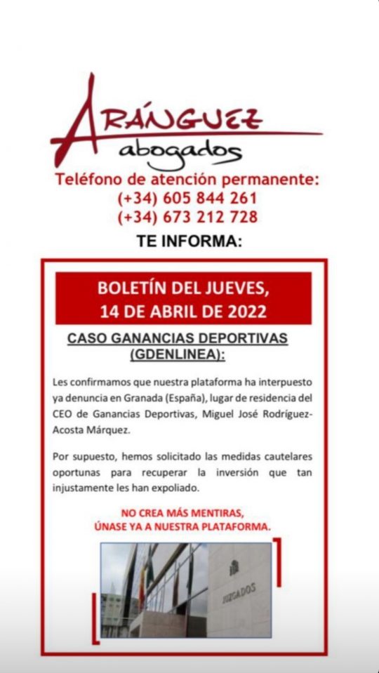 Boletín del jueves, 14 de abril de 2022
