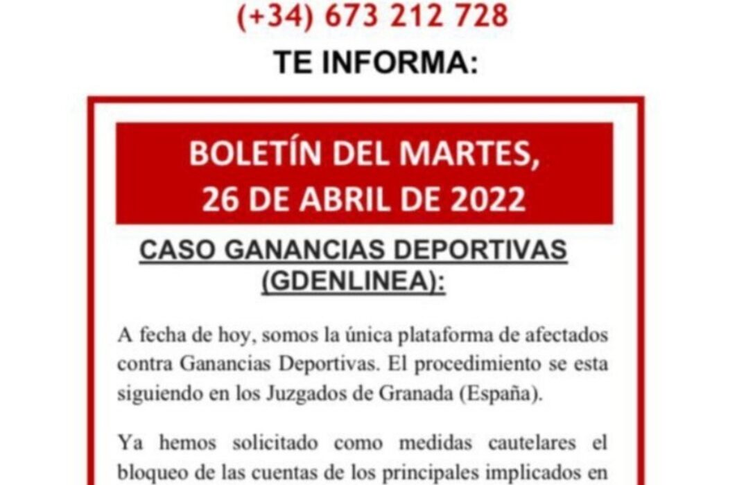 Boletín del martes, 26 de abril de 2022