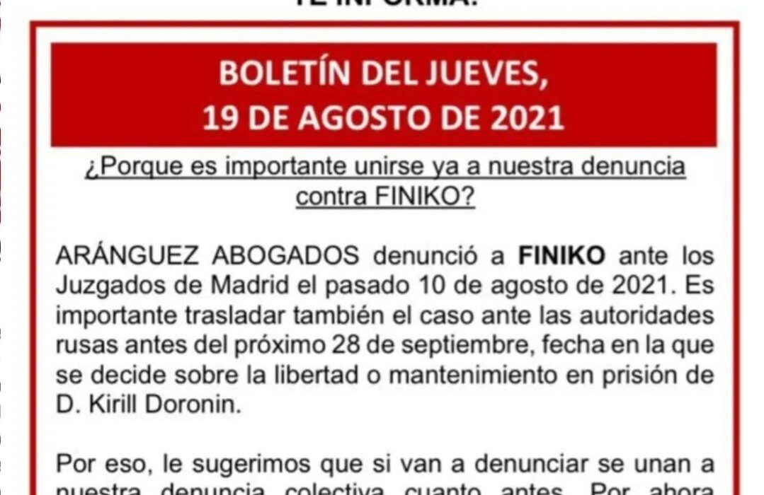 Boletín del jueves, 19 de agosto de 2021