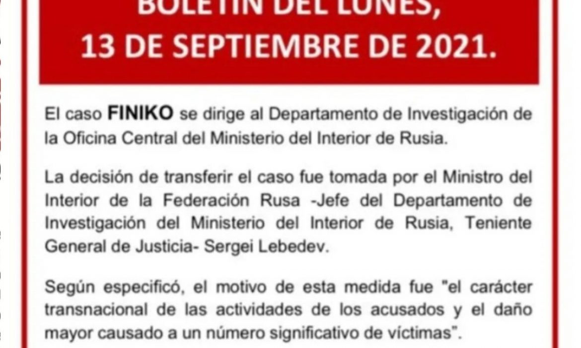 Boletín del lunes, 13 de septiembre de 2021