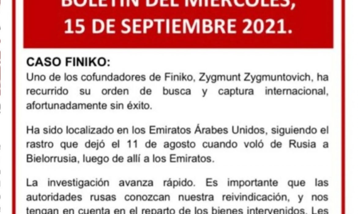 Boletín del miércoles, 15 de septiembre de 2021
