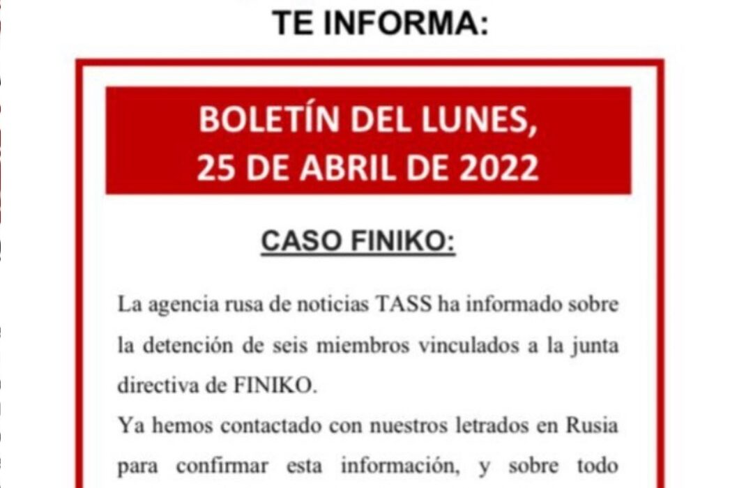 Boletín del lunes, 25 de abril de 2022
