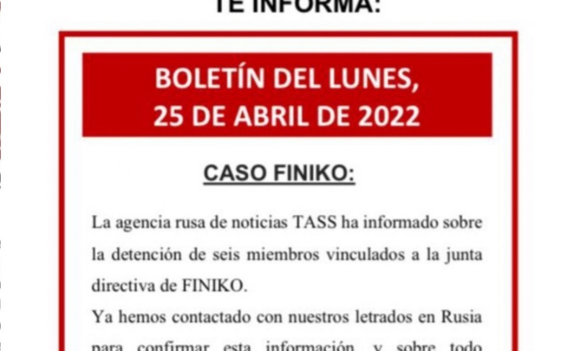 Boletín del lunes, 25 de abril de 2022