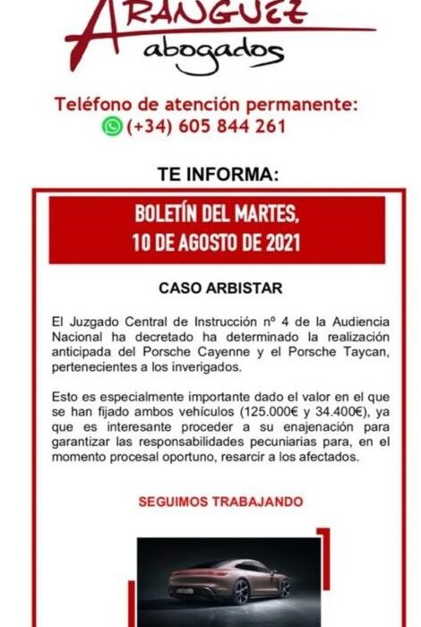 Boletín del martes, 10 de agosto de 2021