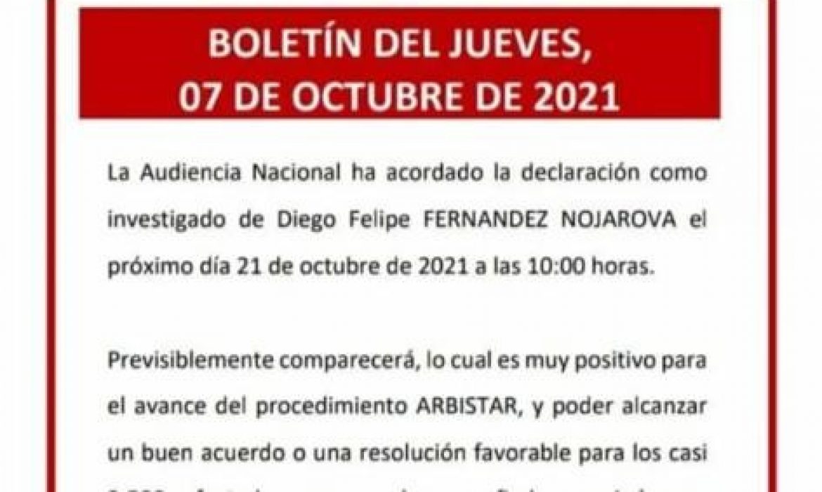 Boletín del jueves, 07 de octubre de 2021