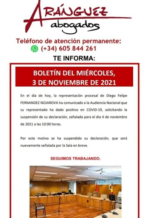 Boletín del miércoles, 3 de noviembre de 2021