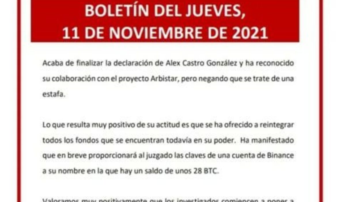 Boletín del jueves, 11 de noviembre de 2021