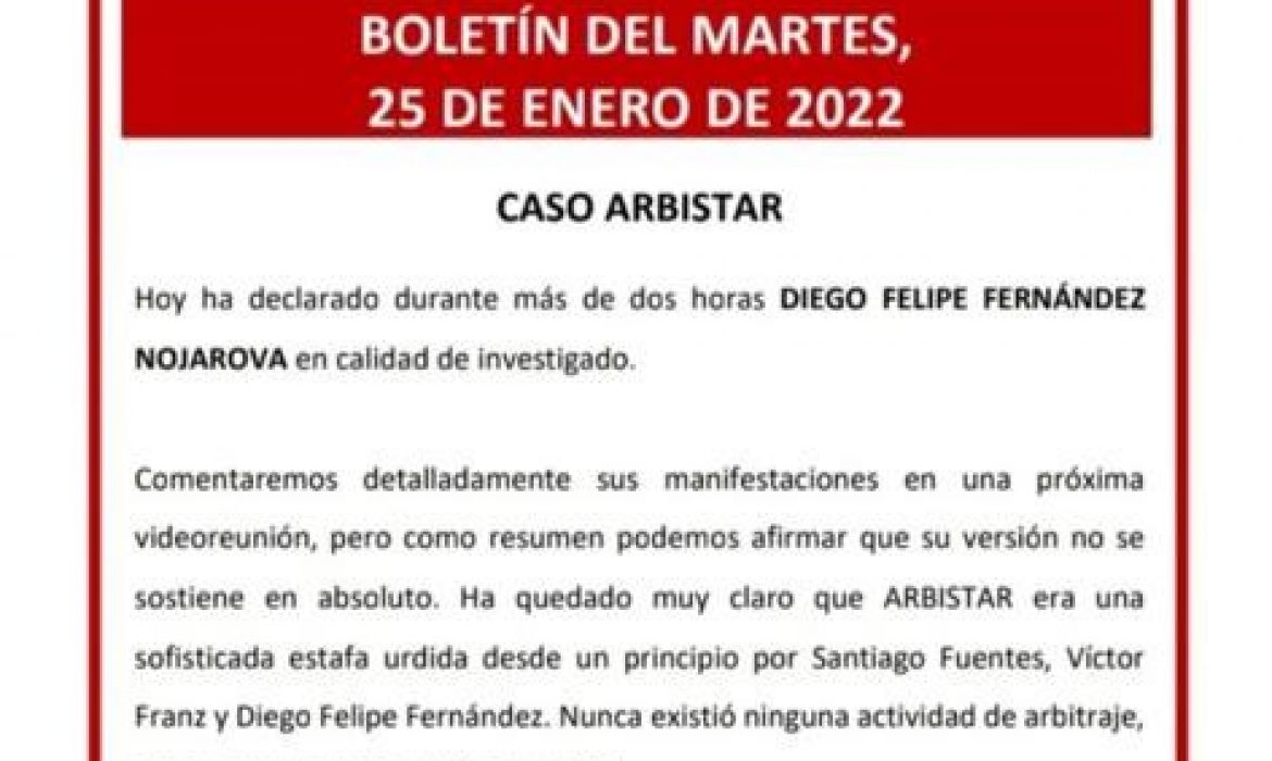 Boletín del martes, 25 de enero de 2022