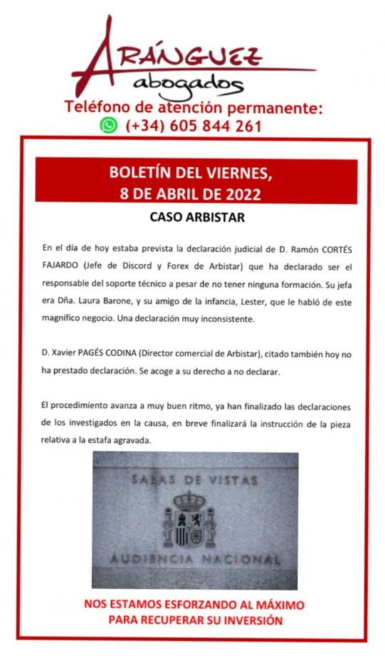 Boletín del viernes, 8 de abril de 2022