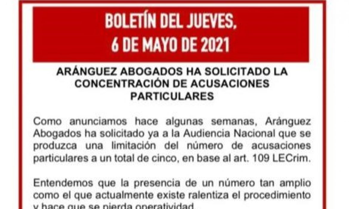 Boletín del jueves, 6 de mayo de 2021