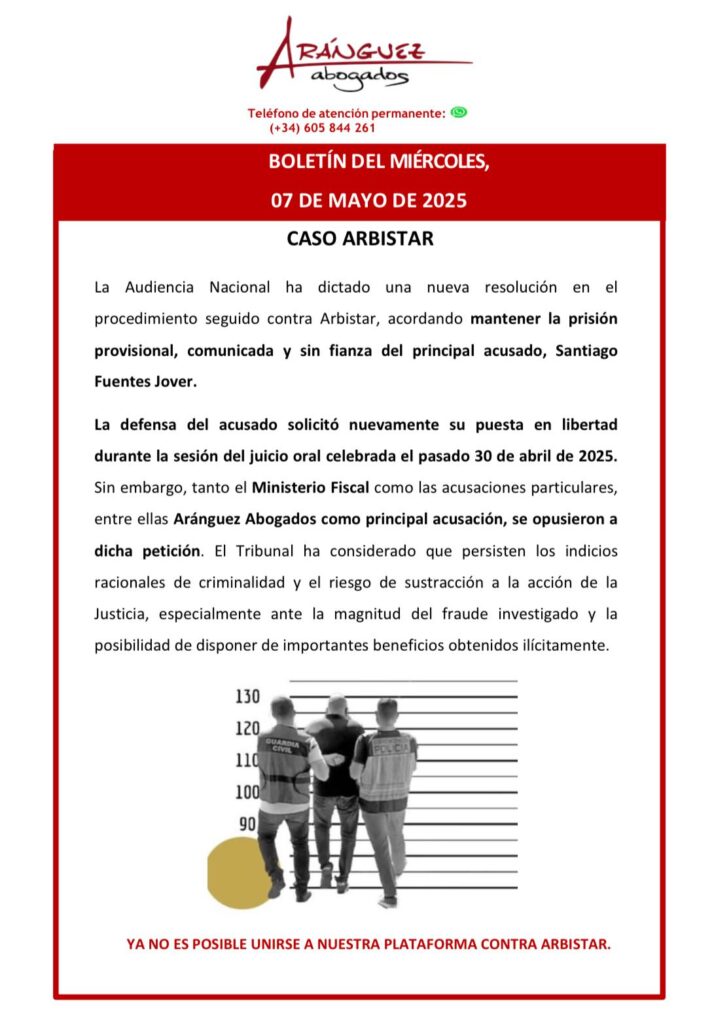 Boletín Arbistar 7 de mayo