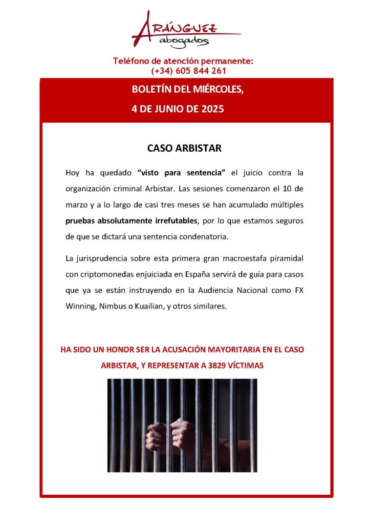 ARBISTAR 4 DE JUNIO DE 2025
