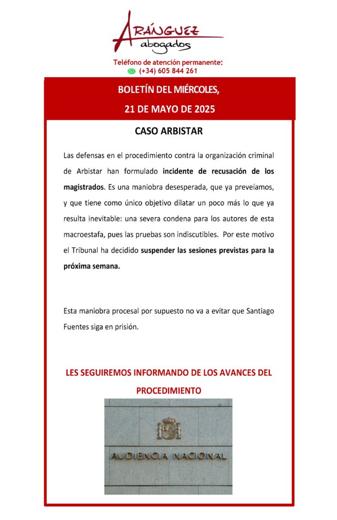 Boletín 21 de mayo de 2025