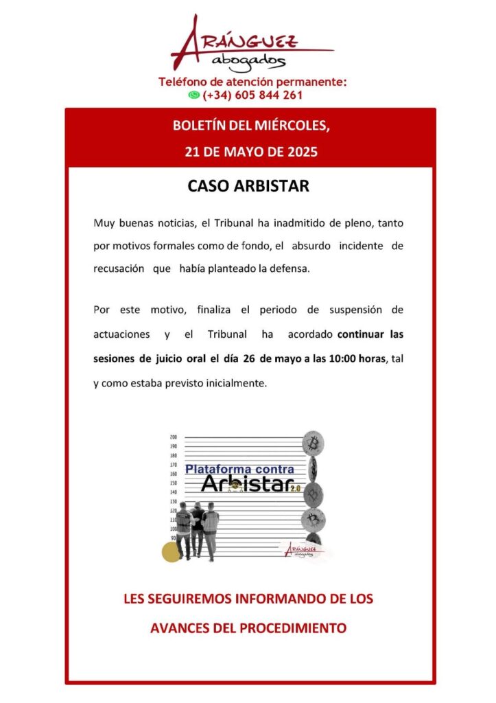 Boletín 21 de mayo de 2025